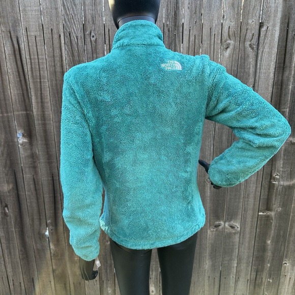 The North Face Womens Jacket Size Small Teal Osito AAHY Fuzzy Fleece Full Zip - Picture 7 of 12